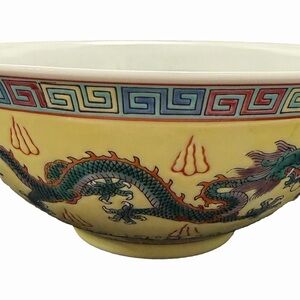 Vintage hand painted Chinese rice bowl